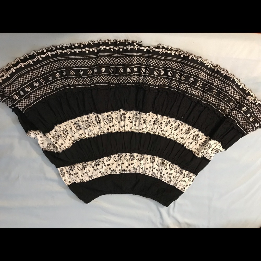 Black and white skirt